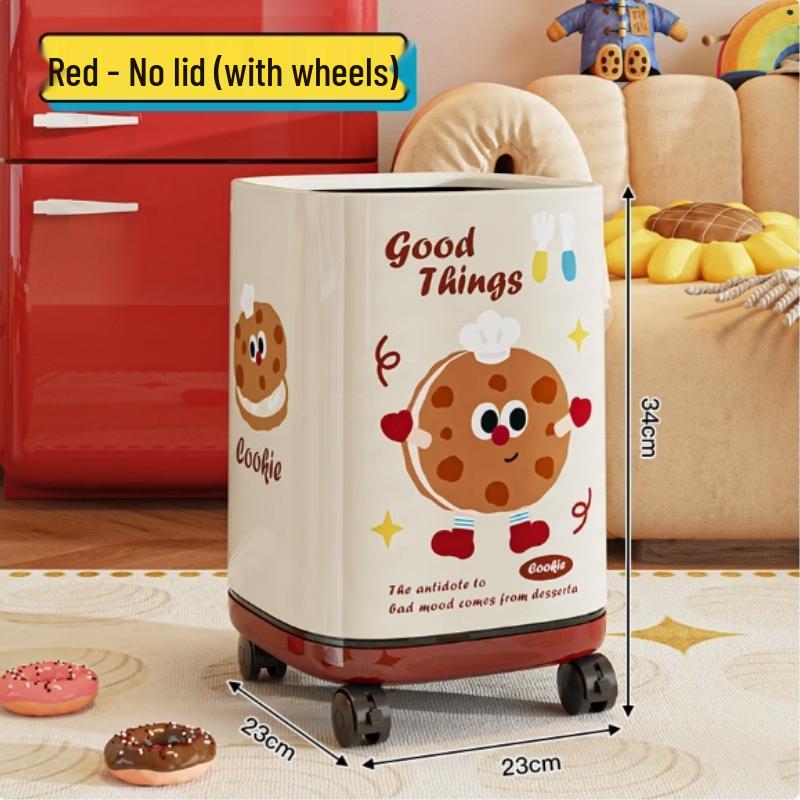 

Cartoon Wheeled Trash Can