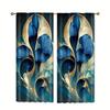 Set Of 2 Floral Print Curtains Top Design Study Room Kitchen Living Dorm Bedroom Decor Home Made Polyester Area Window Treatment
