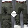 2022 Herren Cargohose aus reiner Baumwolle: Locker, Strapazierfähig, Verschleißfest, Gerades Bein Militär-Arbeitskleidung