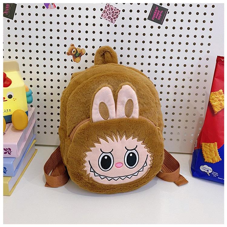 Double Backed Canvas Crossbody, Loose Change Plush Bag, Doll, Children's Backpack