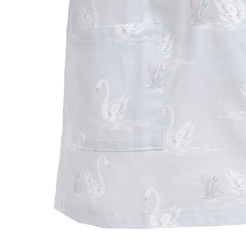 LAURA CANDY STYLE Smock for Nursery Long Swans N1185110 ASHLEY/COLORFUL Girls, Children, Kindergarten, School, 100-110cm, Sleeve,