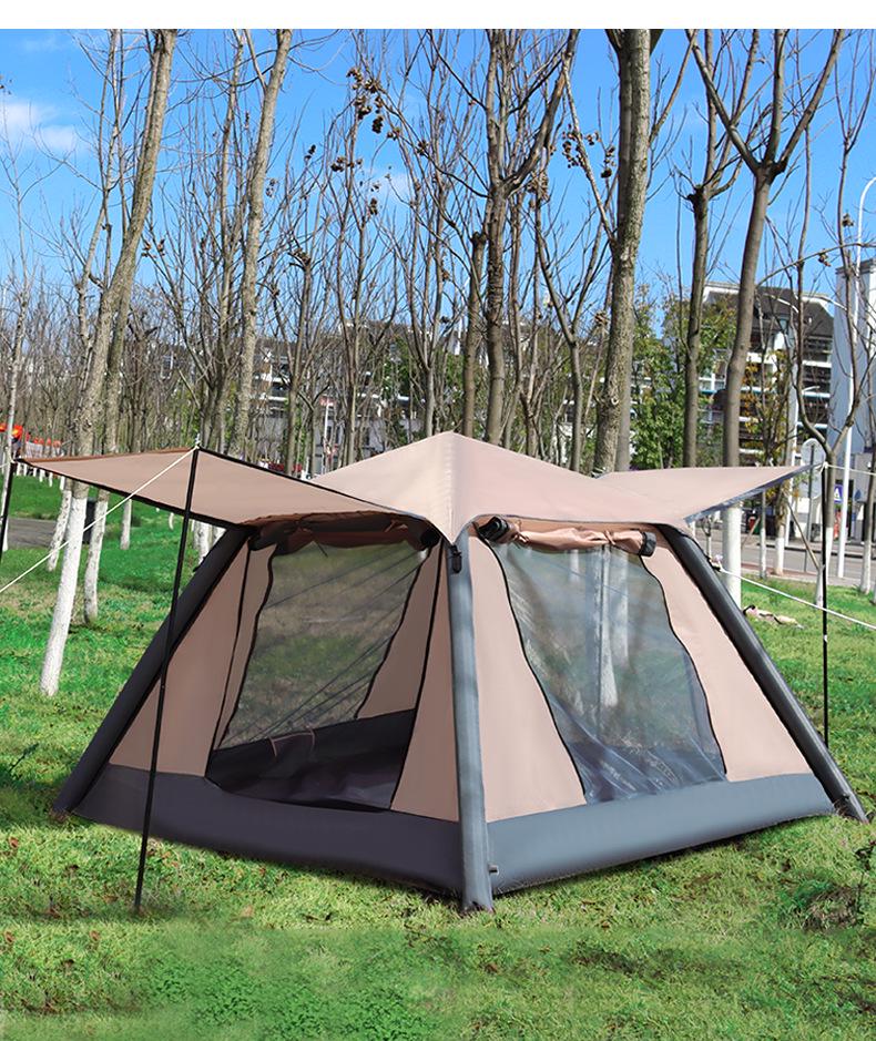Portable Inflatable Tent: Instant Open, No-Setup, for 3-4 People Camping