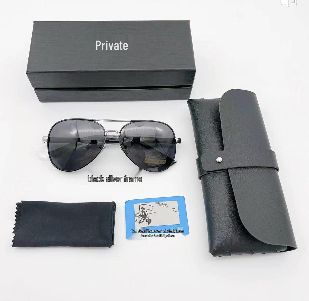 Men's Trendy Polarized Photochromic Aviator Sunglasses for Driving