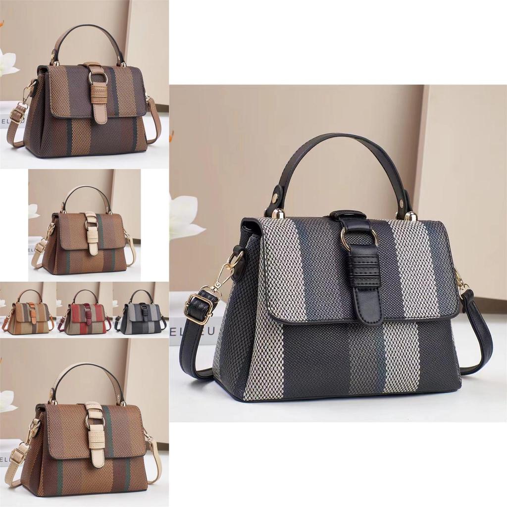 Versatile Color Block Tote Bag With Spacious Interior And Soft Pu Material