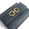 Salvatore Ferragamo Wallet Pouch Gancini logo card coin purse Card Case