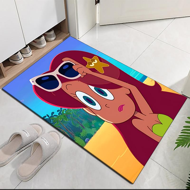 Zig & Sharko Bedruckter Teppich für Bürostuhl Wohnzimmer Schlafzimmer Küchenraum Dekoration Geschenke