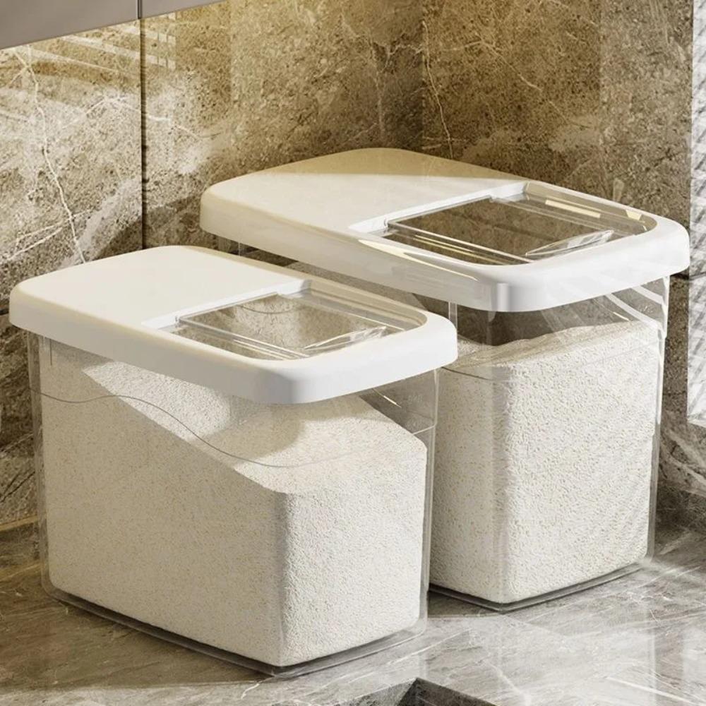 Transparent Rice Storage Box 7.5/10/12.5kg Rice Dispenser Rice Storage Container  Grain