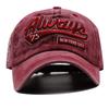 75 Number Embroidery Curved Brim Breathable UV Protection Sun Protection Cotton Baseball Cap for Couples Hip Hop