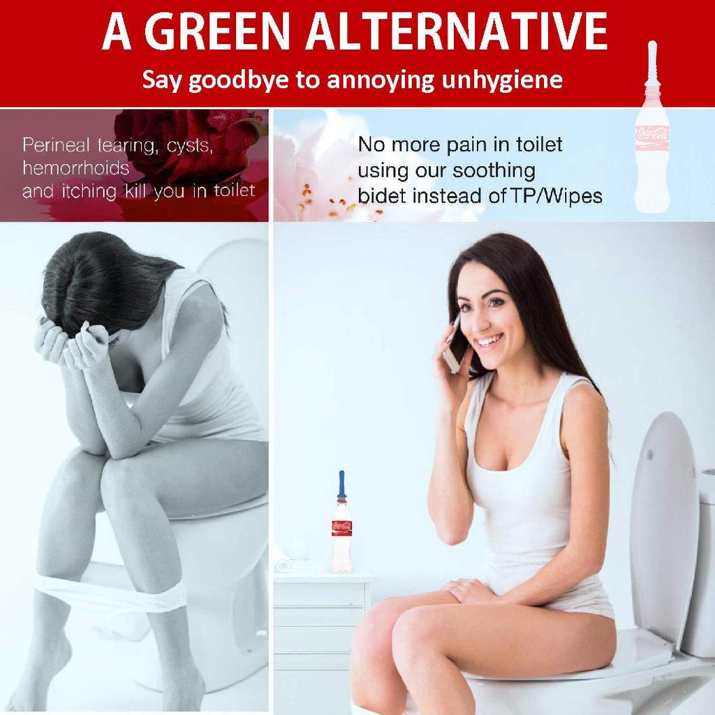 3-teiliges tragbares Handbidet-Set für Reisen - Persönliches Hygiene-Spülgerät