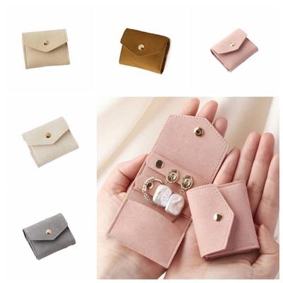 Solid Color Velvet Jewelry Display Bag Jewelry Display Earring Organizer Necklace Ring Bag  Girls