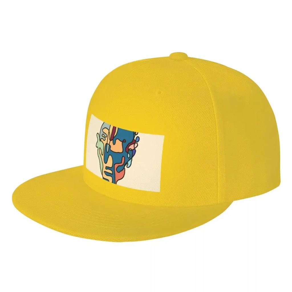 Single line cubist portrait Baseball Cap Golf Hat sun hat Mountaineering Unisex Hats Womens