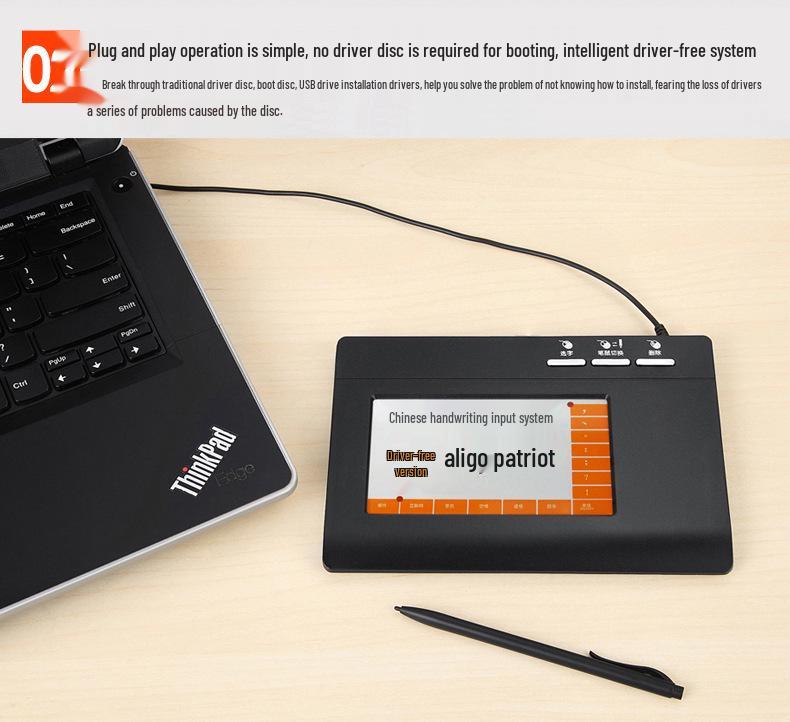 Universal Handwritten Keyboard Pad for Seniors: Driver-Free, Large Screen, Desktop/Laptop Compatible