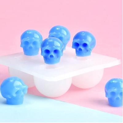 Schedel Siliconen Mal Hars Epoxy Doe-het-zelf Halloween Thema Ornament Maker