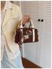 2025 Women's Cross-border Leather Boston Bag: Fashionable Cartoon Handbag & Single Shoulder Crossbody Bag