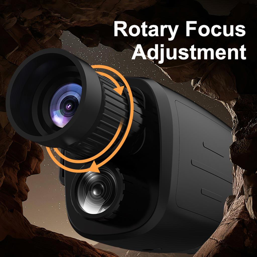 Night Vision Monocular 16X Zoom 32 GB SD Card Wrist Strap Handheld IR Monocular Telescope for Adult Hiking Camping Observation