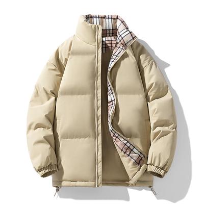 Winter Stand-up Neck Cotton-padded Clothes Men's Jackets Trendy Brand Loose Warm Men's and Women's Same Cotton Clothes
