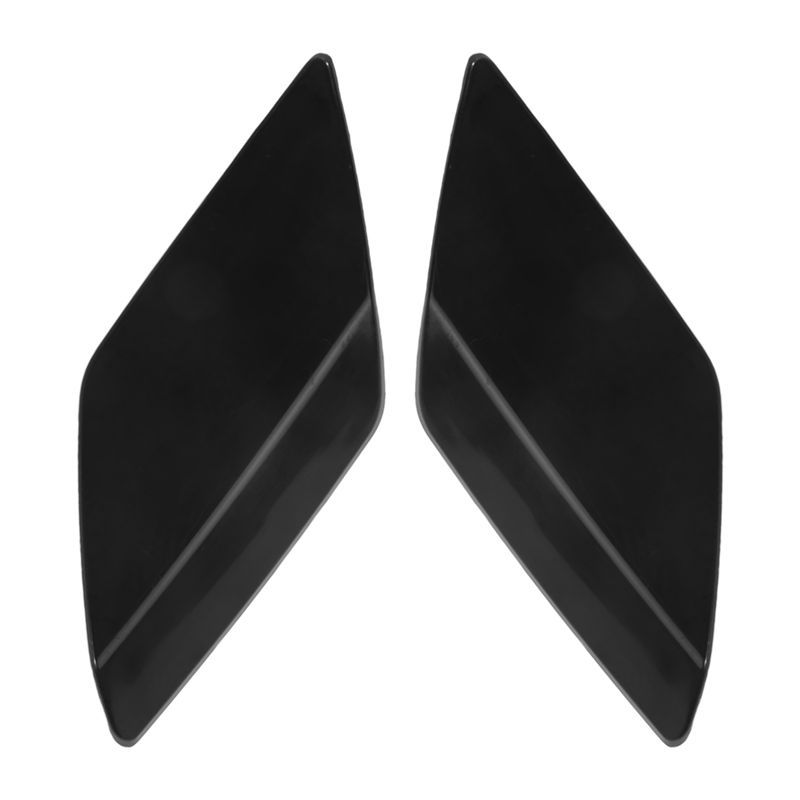 AA92-2Pcs Left + Right Front Bumper Headlight Washer Nozzle Jet Cover Caps Dark Grey For Golf VI 6 MK6 5K0955109C 5K0955110C No