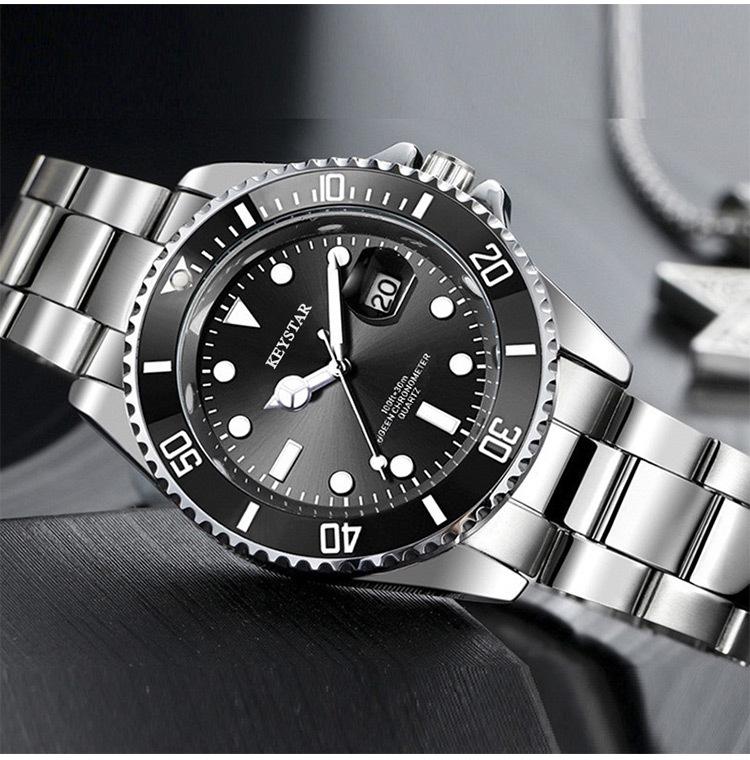 TMFPQ Automatic Waterproof Stainless Steel Men's Luminous Watch