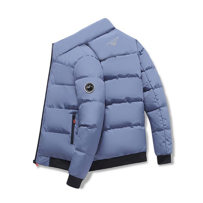 Stand Collar Warm Cotton Coat for Men In Autumn and Winter New Loose and Versatile Casual Jacket for Men Down Cotton Coat for Men