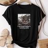 Funny Women Clothing I Survived Todays Tummy Ache TShirt Cat Creative Printed Short Sleeve TShirt Women Casual Streetwear