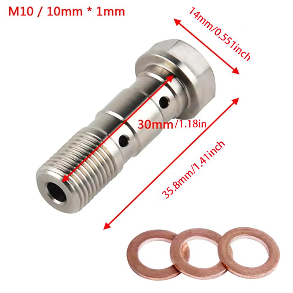 Motoraccessoires Remklauw Banjobout Ontluchtingsnippel M10X1.0MM/1.25MM Roestvrij Staal 304 voor yamaha ktm sherco