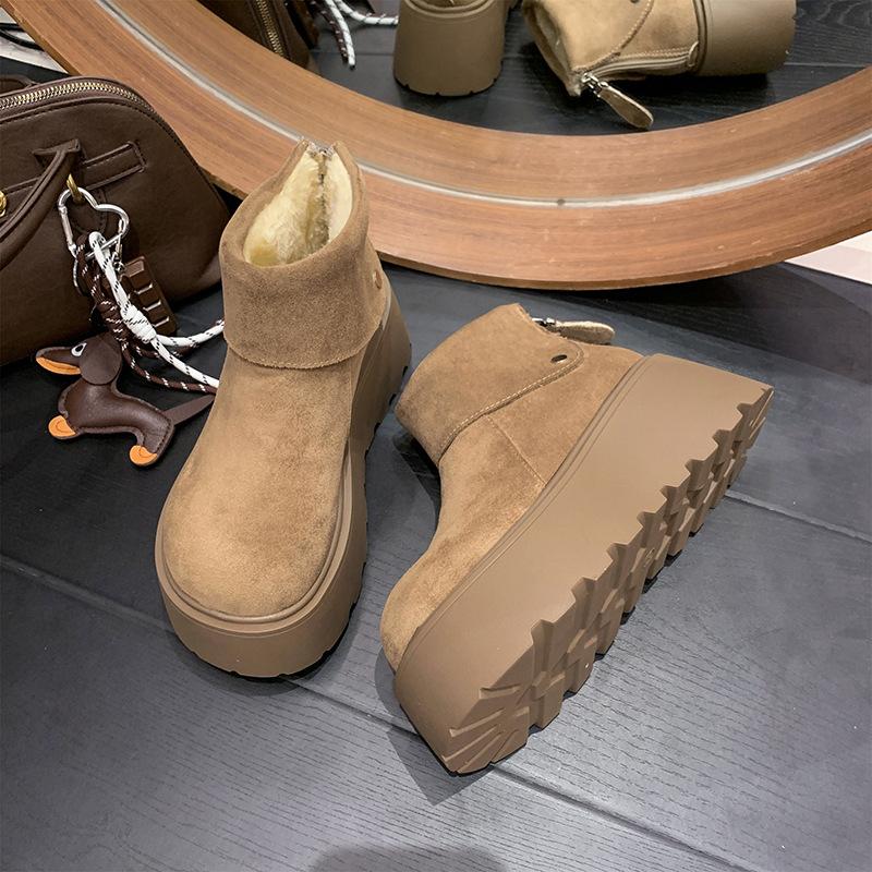 

Women s thick-soled winter lightweight warm one-step padded snow boots non-slip wear-resistant casual sneakers cotton boots sneakers 35