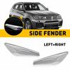 Pair For BMW X3 X4 F25 F26 Chrome Front Side Fender Finisher Trim Right & Left