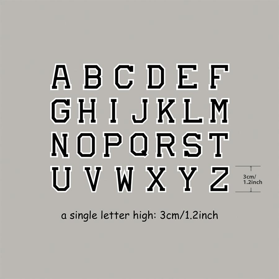 Blomsteralfabet Termiske klistremerker Hot Tear Ord Svart Gull Striper Varmepress Applikert gjør-det-selv-tilbehør-klistremerke Påstrykningsoverføringer