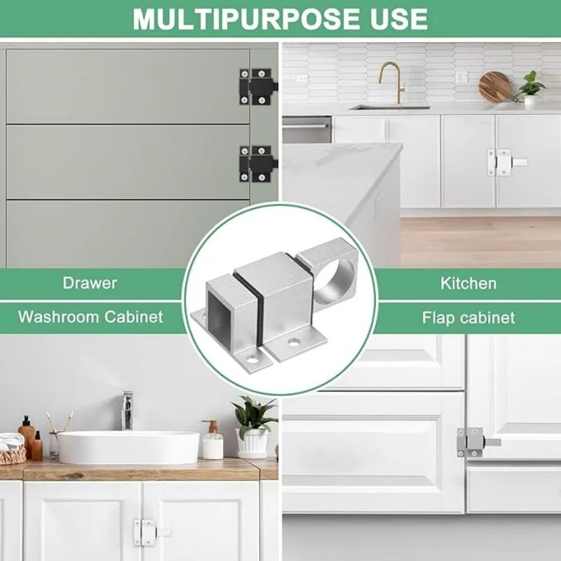 Selbstschließende Riegel aus Aluminiumlegierung, gefederte Tür-Fenster-Verriegelungen, robuster Riegel, Sicherheits-Automatik-Federriegel-Schiebetürschloss