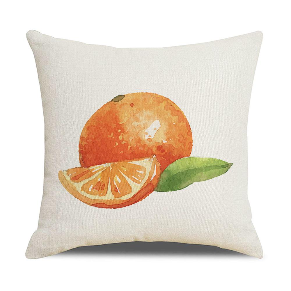 Nordic New Home Simple Plant Flower Series Linen Pillow Cover Square Sofa Cushion Cover