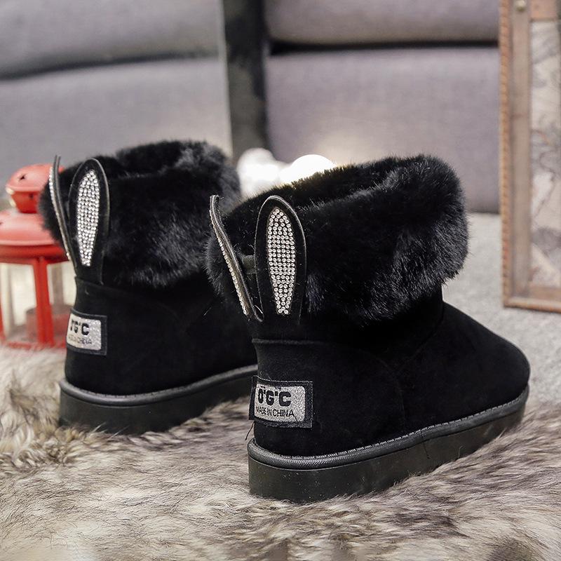 2024 Damen Winter Kurze Schneestiefel: Modisch, Warm, Dicksohlig, Samtgefüttert, Koreanischer Stil