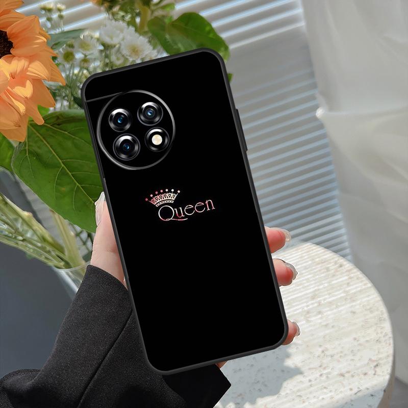Queen King Crown Case For OnePlus 15 15R 12 12R 13T 13R 13 11 10 10R 10T 8T Nord 5 CE 2 3 4 Lite N20 N30 Cover
