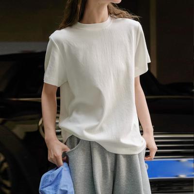 Einfache Kurzarm Damenhemden Sommer Casual Einfarbig Locker Bequem Pullover All Match Oberteile