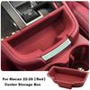 Car Center Storage Box Cup Holder For Porsche Macan 2014-2026 -2026 Soft Waterproof Central Console Organizer Protector