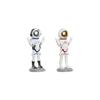 Dekorative Astronautenfigur - Home ESPRIT - Blau Weiß Rot - 9x7x20 cm - 2 Stück - Mehrfarbig