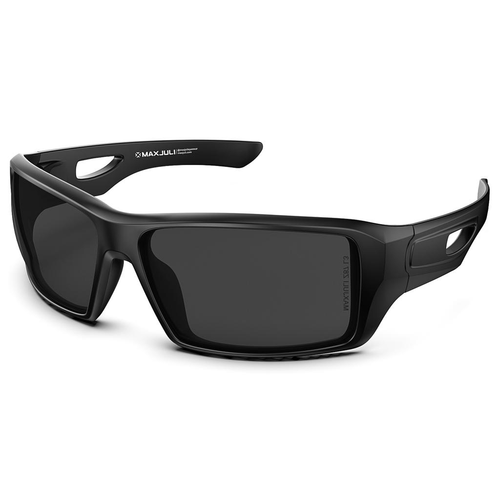 MAXJULI Sports Z87 Sunglasses for Big Heads Men Women Wrap Around UV400 Protective Sun Eyeglasses for Daily Wear 8232