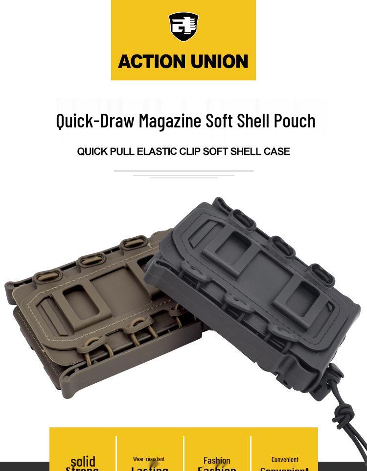 Scorpion Softshell Jacket with Universal Tactical Quick-Draw Pouch & Molle Holster, 5.56/7.62 Compatible.