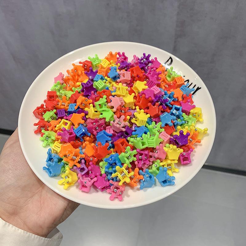 Colorful Hair Flower Clips for Babies & Toddlers - Small Hairpin & Claw Clip Accessories for Girls