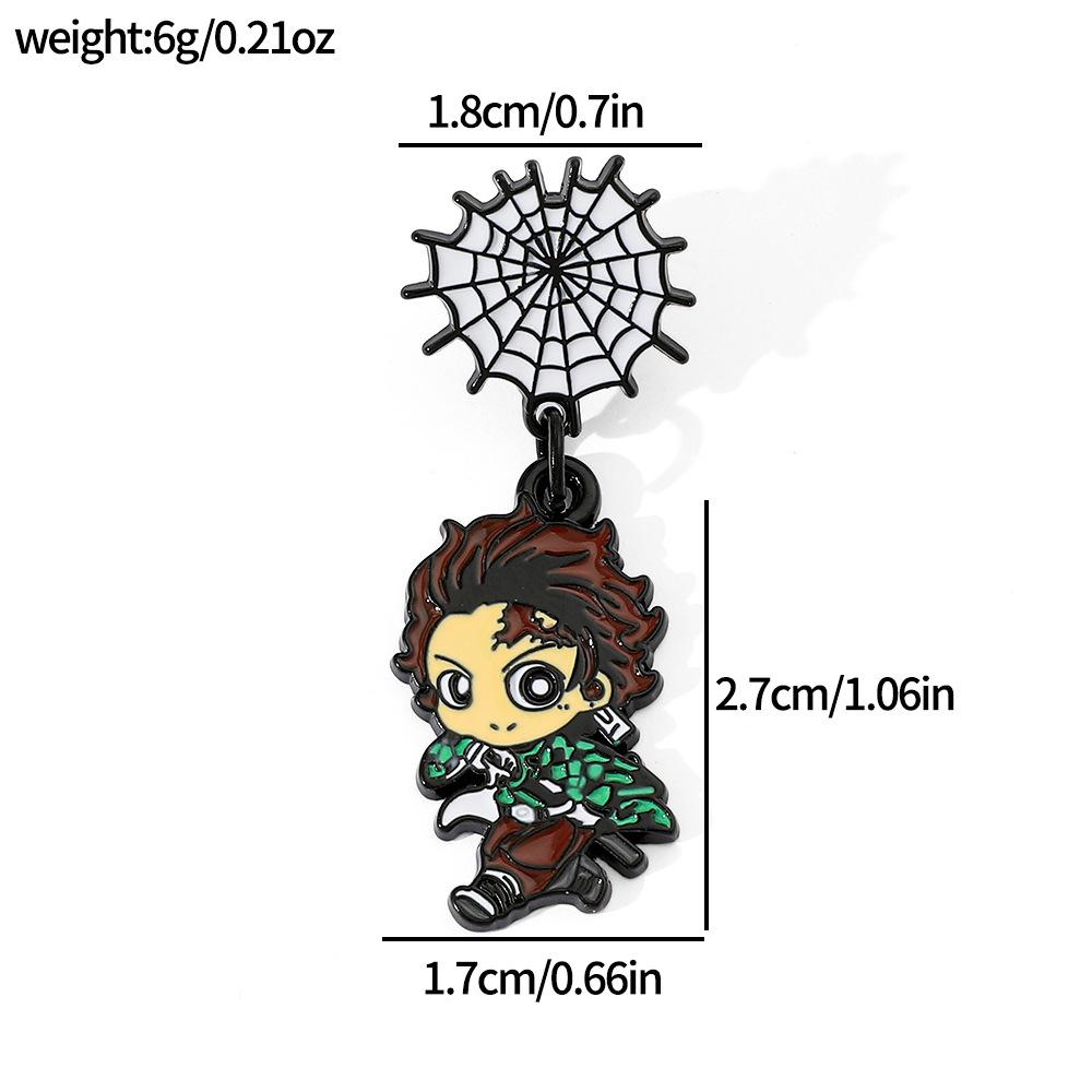 Японское аниме Клинок, рассекающий демонов Металлическая значок Ю Bean Танджиро Моя жена Изан Иноске Брошь