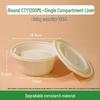 COFLYEE Biodegradable Corn Starch Takeaway Food Containers