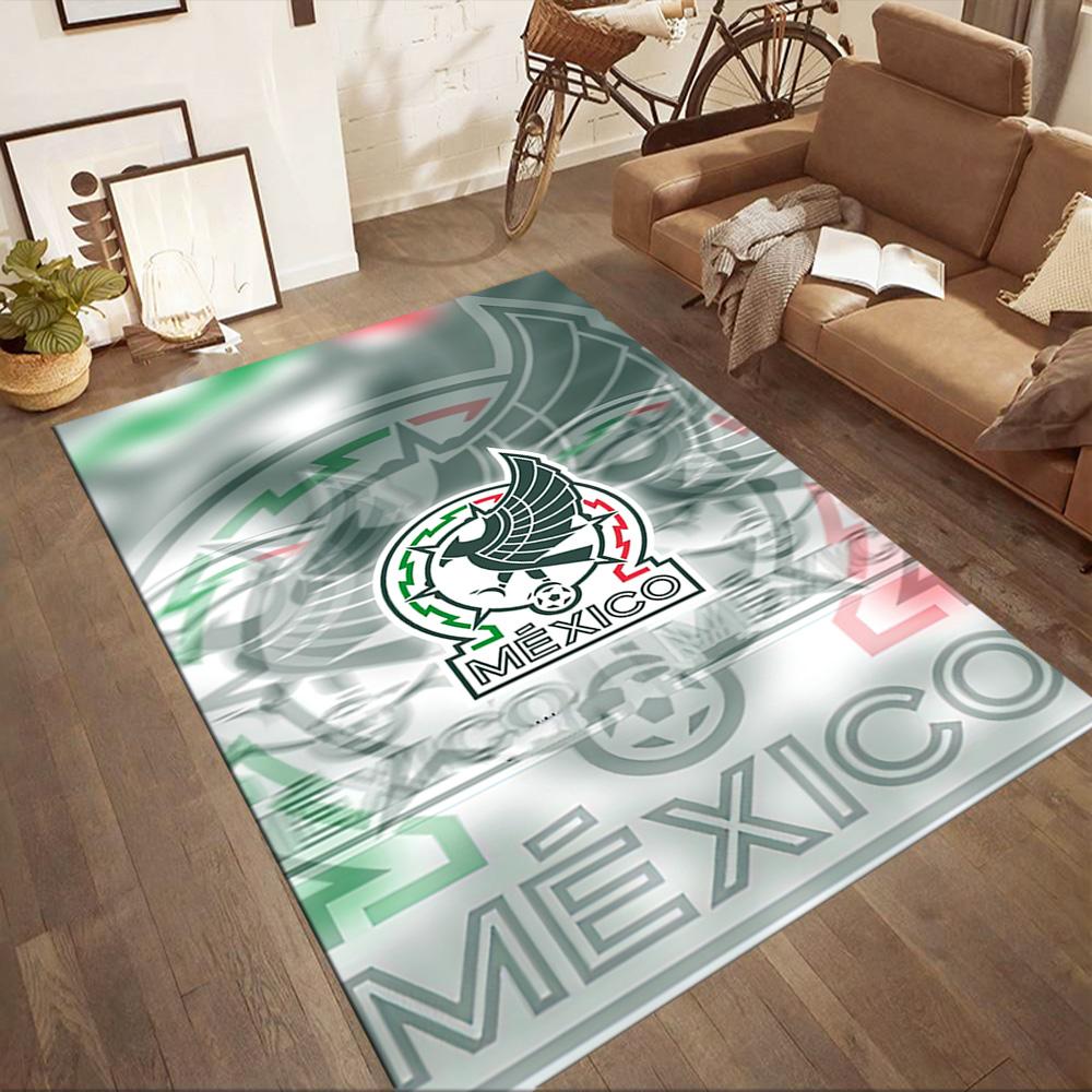 Mexico Logo Square rugs are a great choice for living rooms, bedrooms, home décor, and as gifts.