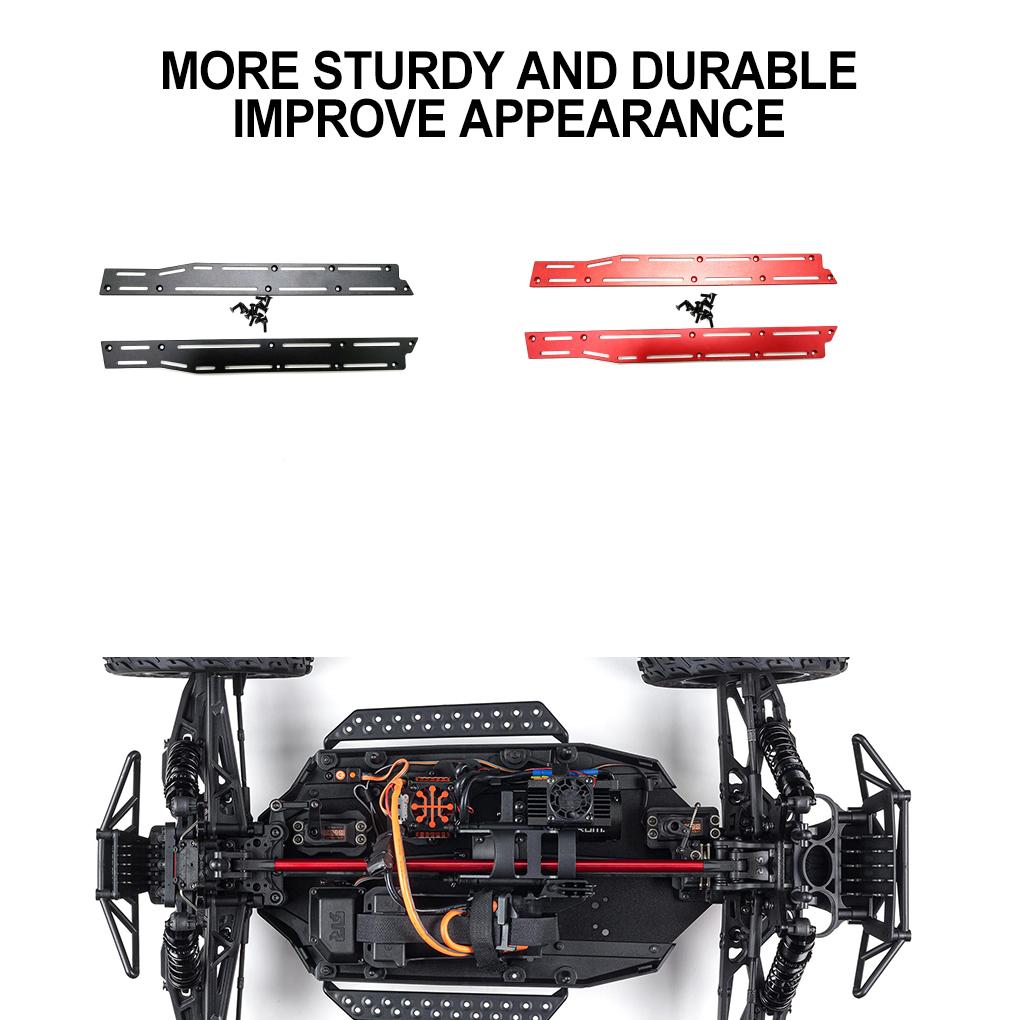 RCGOFOLLOW Aluminum Alloy Slider Side Side Collision Pedals Durable Rc Side Collision Pedals For 1/7 Rc Side Collision Pedals 6S