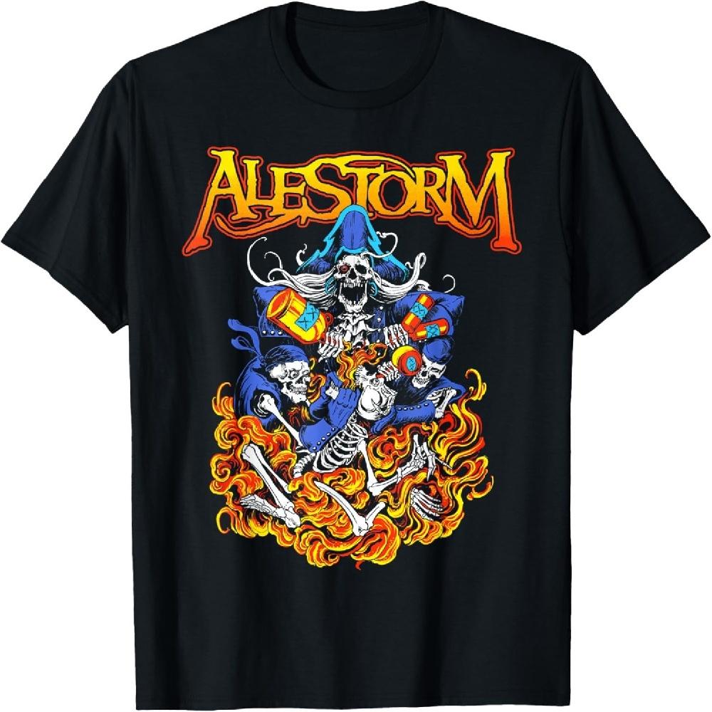 Женская футболка Alestorm Black Классический крой Мультяшный принт - Размер S S чёрный