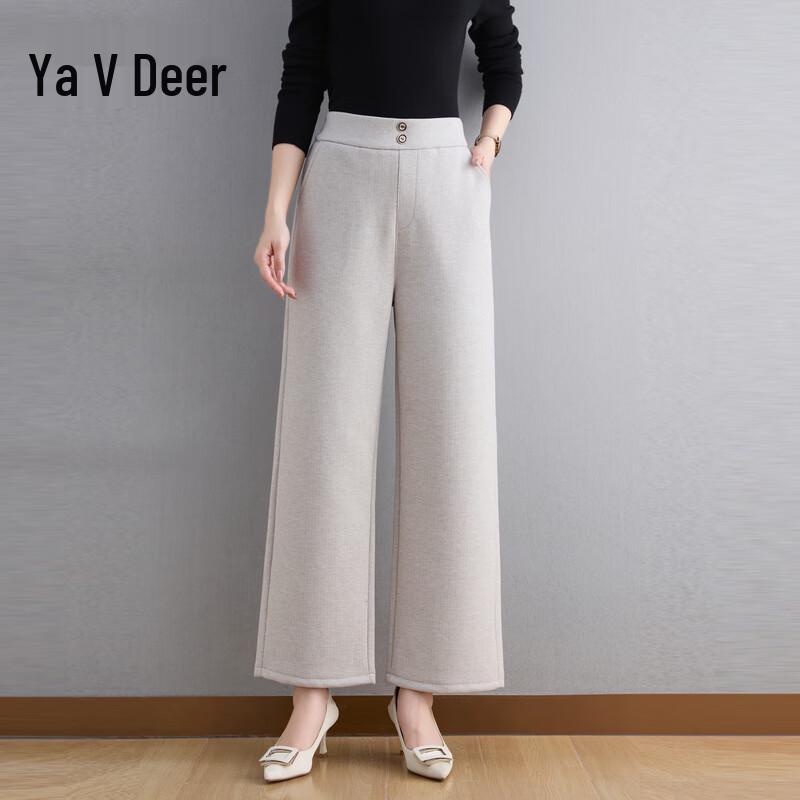 

Yalu Women s Drapey Ice Silk Wide-Leg Summer Pants 2XL
