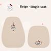 Adorable Cartoon Puppy Car Seat Pad - Exquisite Embroidery, Ultra-Soft & Comfortable, No-Tie Installation, Fits 95% of Car Seats