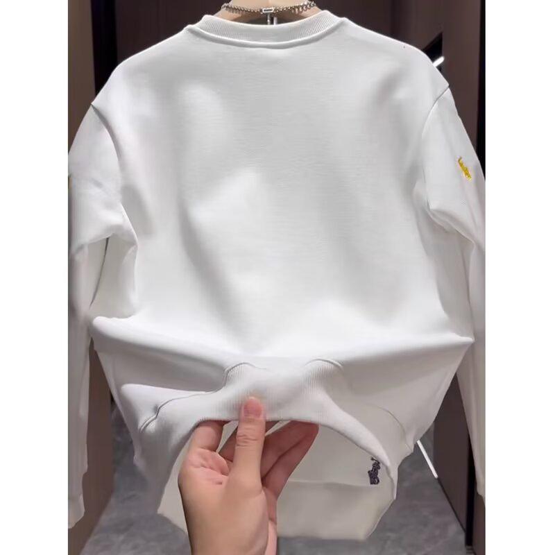 2025 Men's Trendy Spring/Autumn Hoodie: Cool Streetwear Embroidered Long Sleeve Top