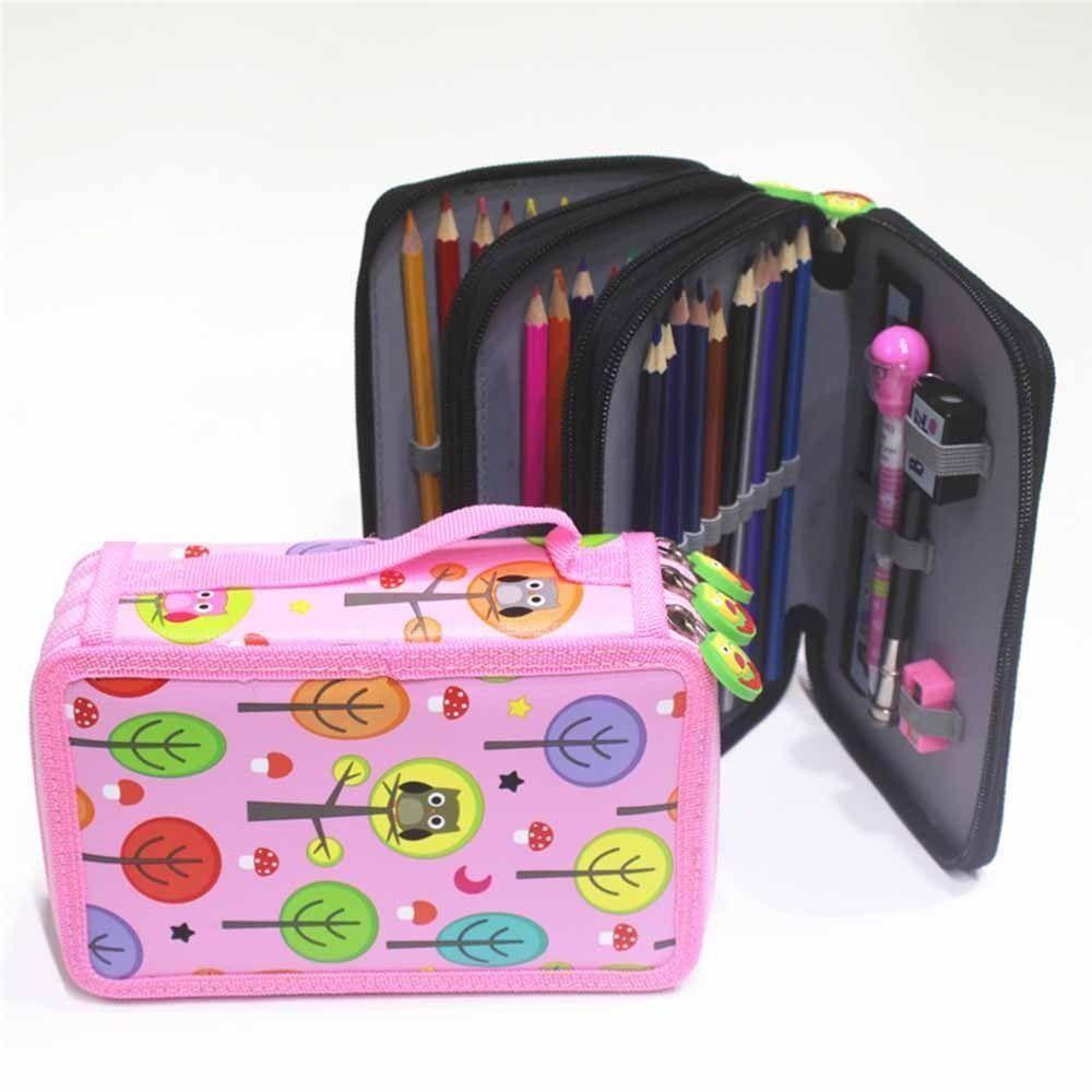 32/52/72 Hole Pen Storage Bag Large Capacity Paintbrush Organizer  Drawing Sketch