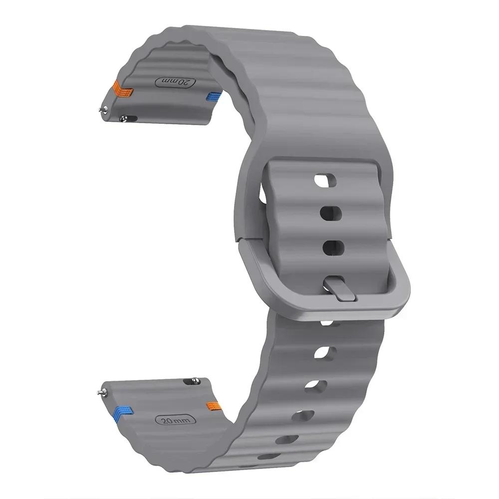 

22mm Silicone Replacement Strap For Xiaomi Watch S4 Sports Bracelet For Mi Watch 2 Pro/S3 S2 46mm S1 Active Band Soft Wristband 1PCS 22MM сірий