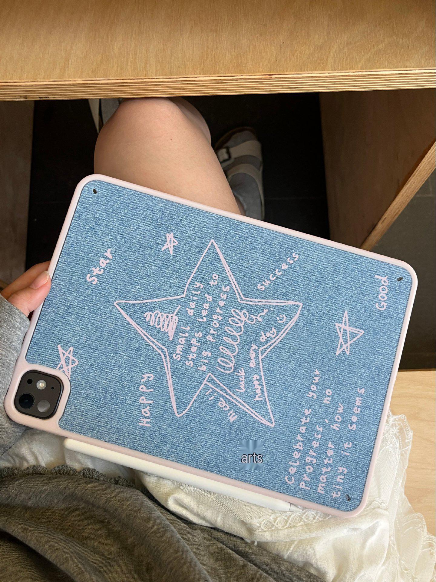 

Pink Stars Denim iPad Air 7 (2025) Case iPad mini 6/7 (8.3-inch)