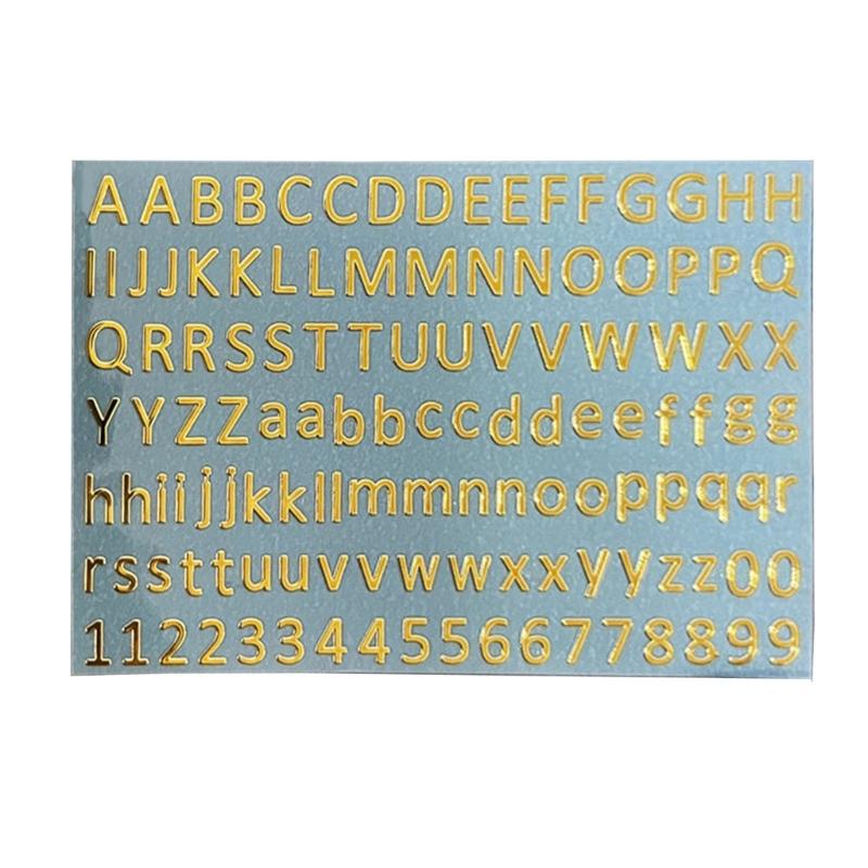 Scrapbooking Stickers Decorative Alphabet Stickers Small Adhesive Letters Adorable Alphabet Decals for Epoxy Decoration